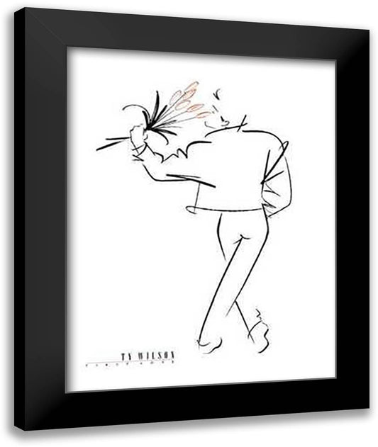 First Love 12x14 Black Modern Wood Framed Art Print Poster by Wilson, Ty