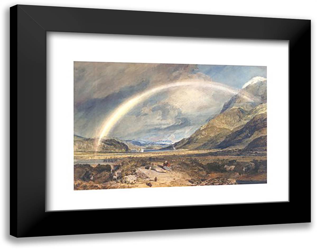 Kilchern Castle, Scotland 18x15 Black Modern Wood Framed Art Print Poster by Turner, J.M.W.