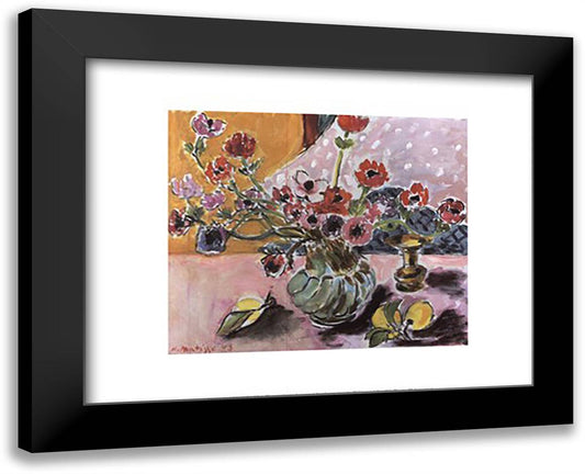 Anemones 18x15 Black Modern Wood Framed Art Print Poster by Matisse, Henri