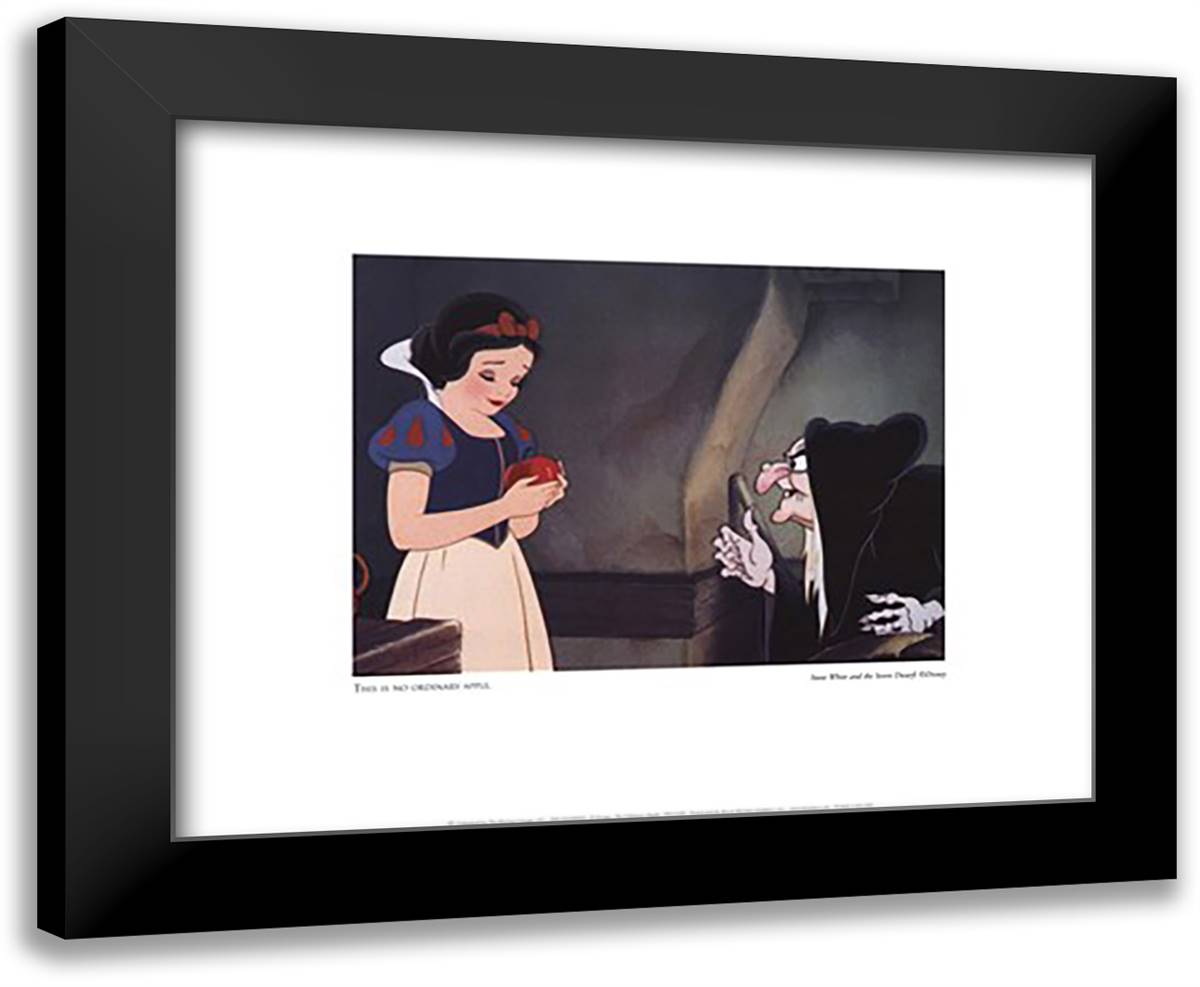 This Is No Ordinary Apple 18x15 Black Modern Wood Framed Art Print Poster by Disney