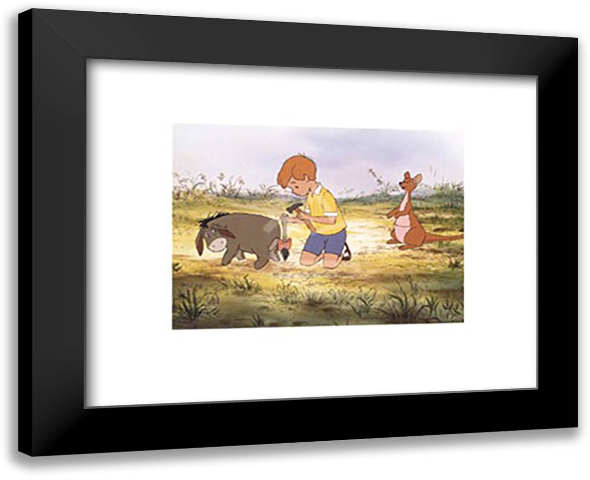 This Won't Hurt 18x15 Black Modern Wood Framed Art Print Poster by Disney