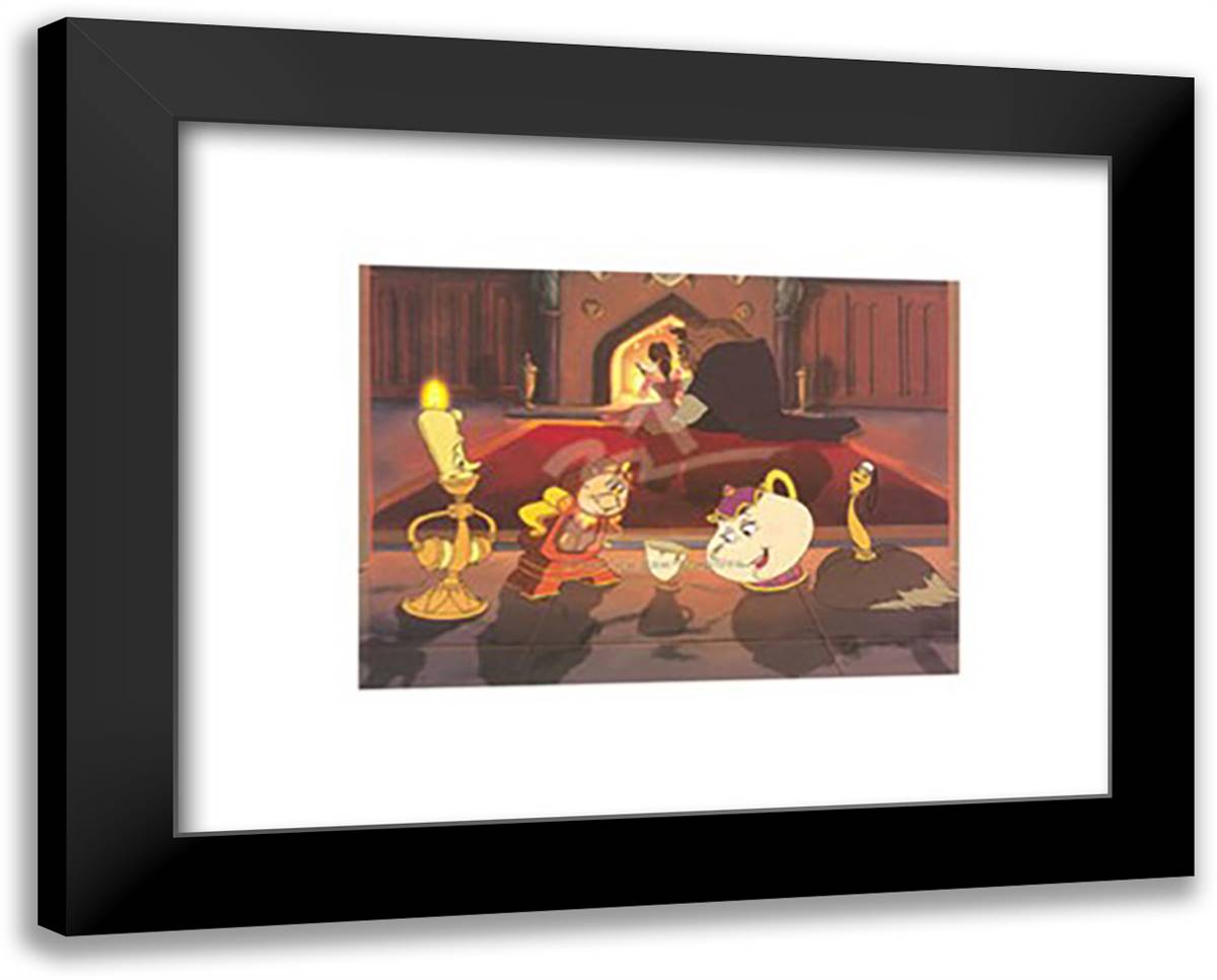 Shhh . . . ! 18x15 Black Modern Wood Framed Art Print Poster by Disney