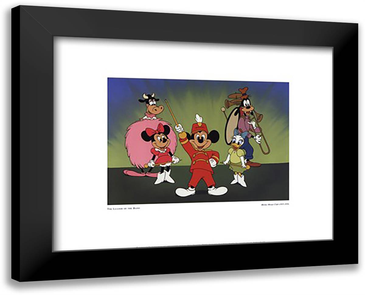 Disney - Mickey Mouse Club 18x15 Black Modern Wood Framed Art Print Poster by Disney