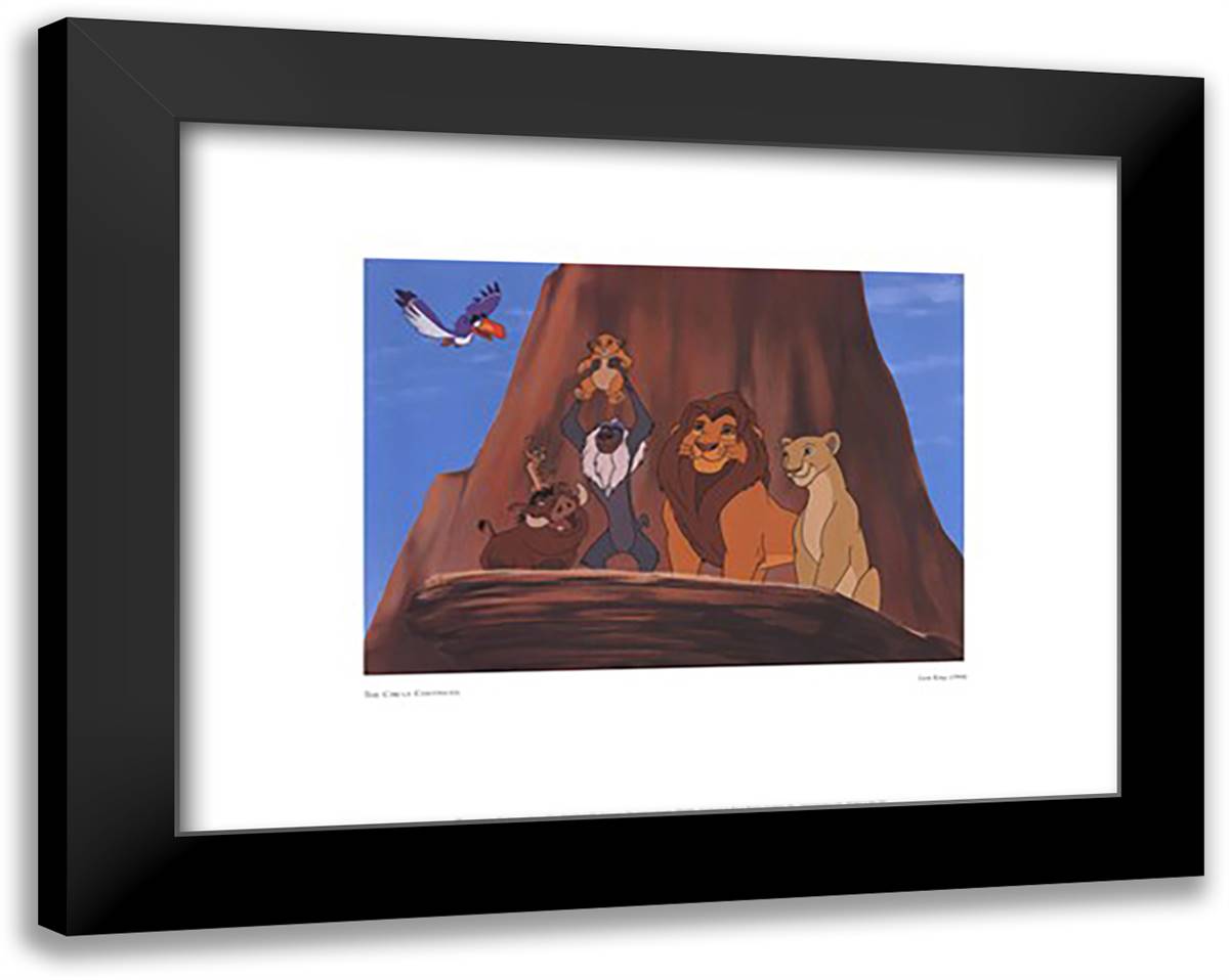 The Circle Continues 18x15 Black Modern Wood Framed Art Print Poster by Disney