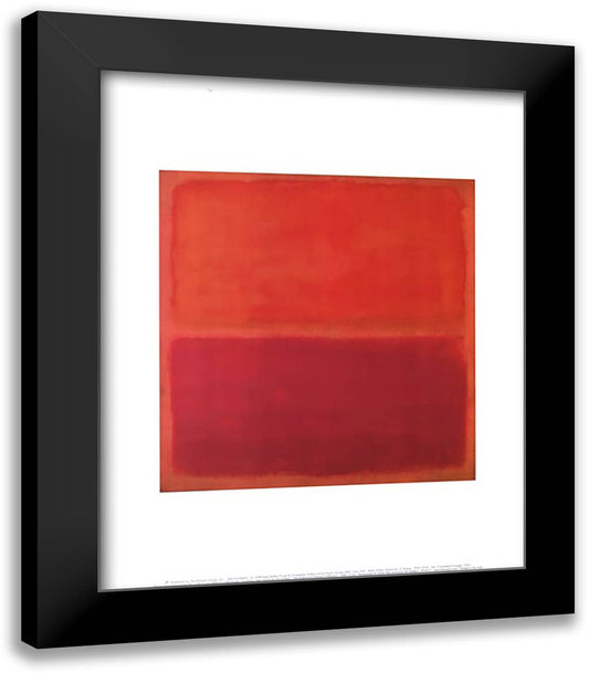 Number 3, 1967 15x18 Black Modern Wood Framed Art Print Poster by Rothko, Mark