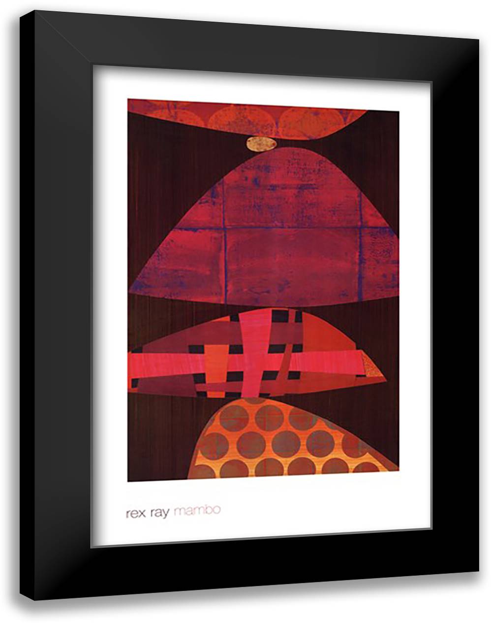Mambo 24x34 Black Modern Wood Framed Art Print Poster by Ray, Rex