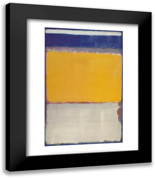 Number 10, 1950 15x18 Black Modern Wood Framed Art Print Poster by Rothko, Mark