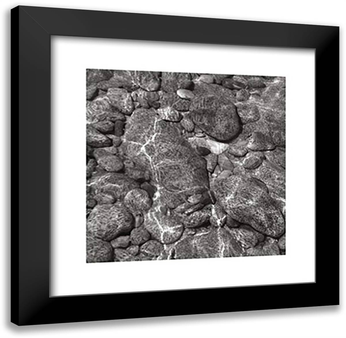 Rock Pool 20x20 Black Modern Wood Framed Art Print Poster by Sanderson, Paul