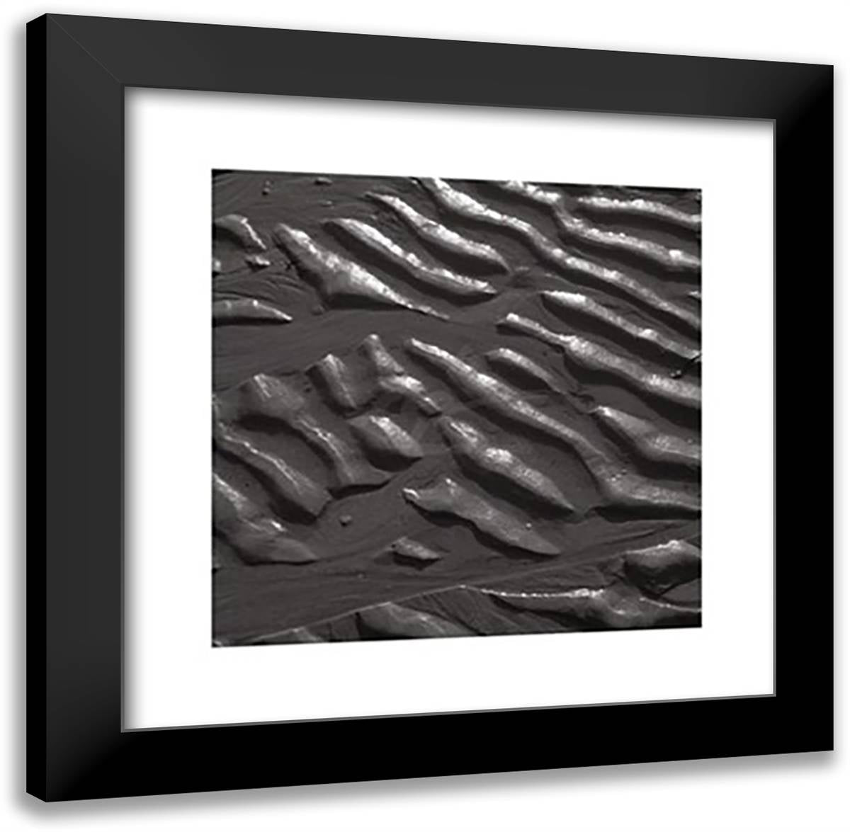 Low Tides 20x20 Black Modern Wood Framed Art Print Poster by Sanderson, Paul