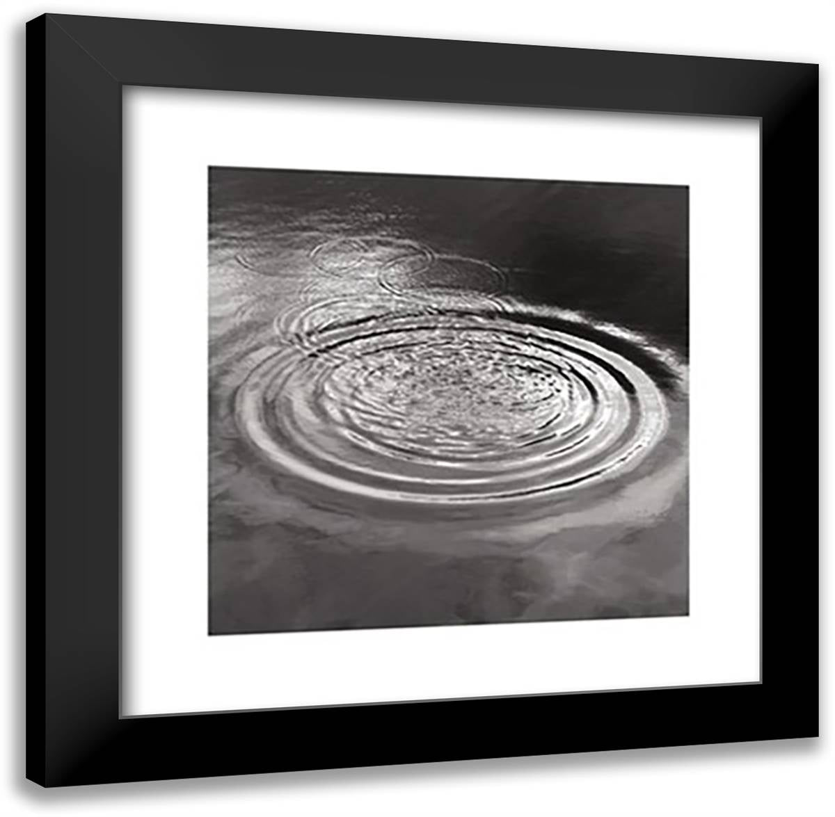 The Splash 20x20 Black Modern Wood Framed Art Print Poster by Sanderson, Paul