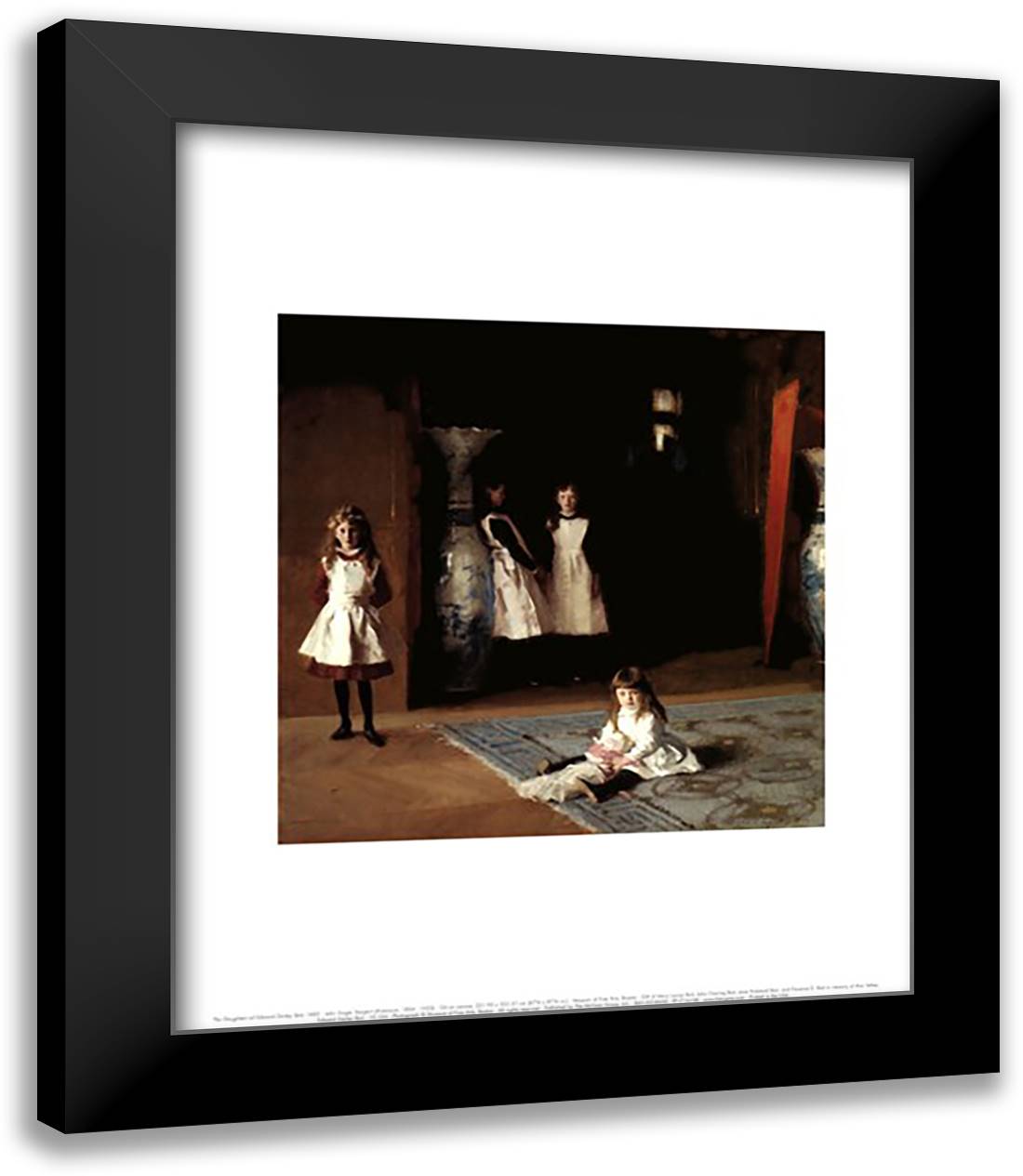 The Daughters of Edward Darley Boit, 1882 15x18 Black Modern Wood Framed Art Print Poster by Sargent, John Singer