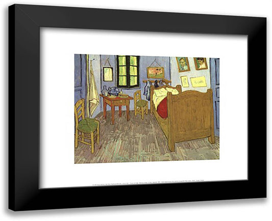 Bedroom at Arles 18x15 Black Modern Wood Framed Art Print Poster by Van Gogh, Vincent