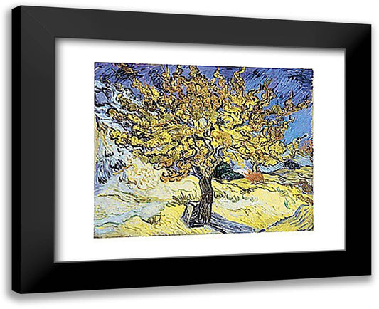 The Mulberry Tree, 1889 18x15 Black Modern Wood Framed Art Print Poster by Van Gogh, Vincent