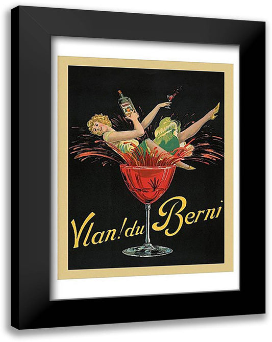 Vlan! du Berni 17x23 Black Modern Wood Framed Art Print Poster