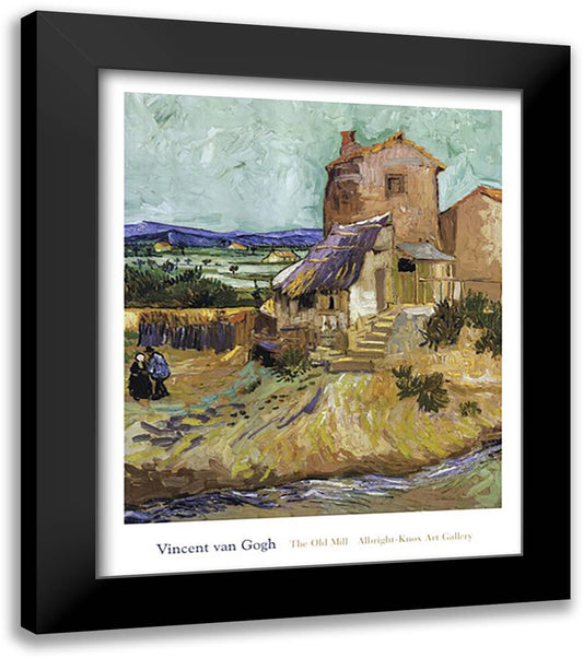 The Old Mill, c.1888 28x34 Black Modern Wood Framed Art Print Poster by Van Gogh, Vincent