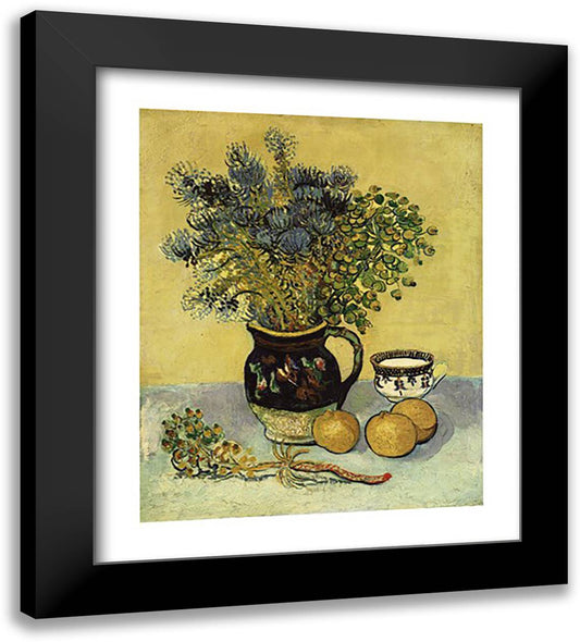 Still Life, c.1888 24x28 Black Modern Wood Framed Art Print Poster by Van Gogh, Vincent