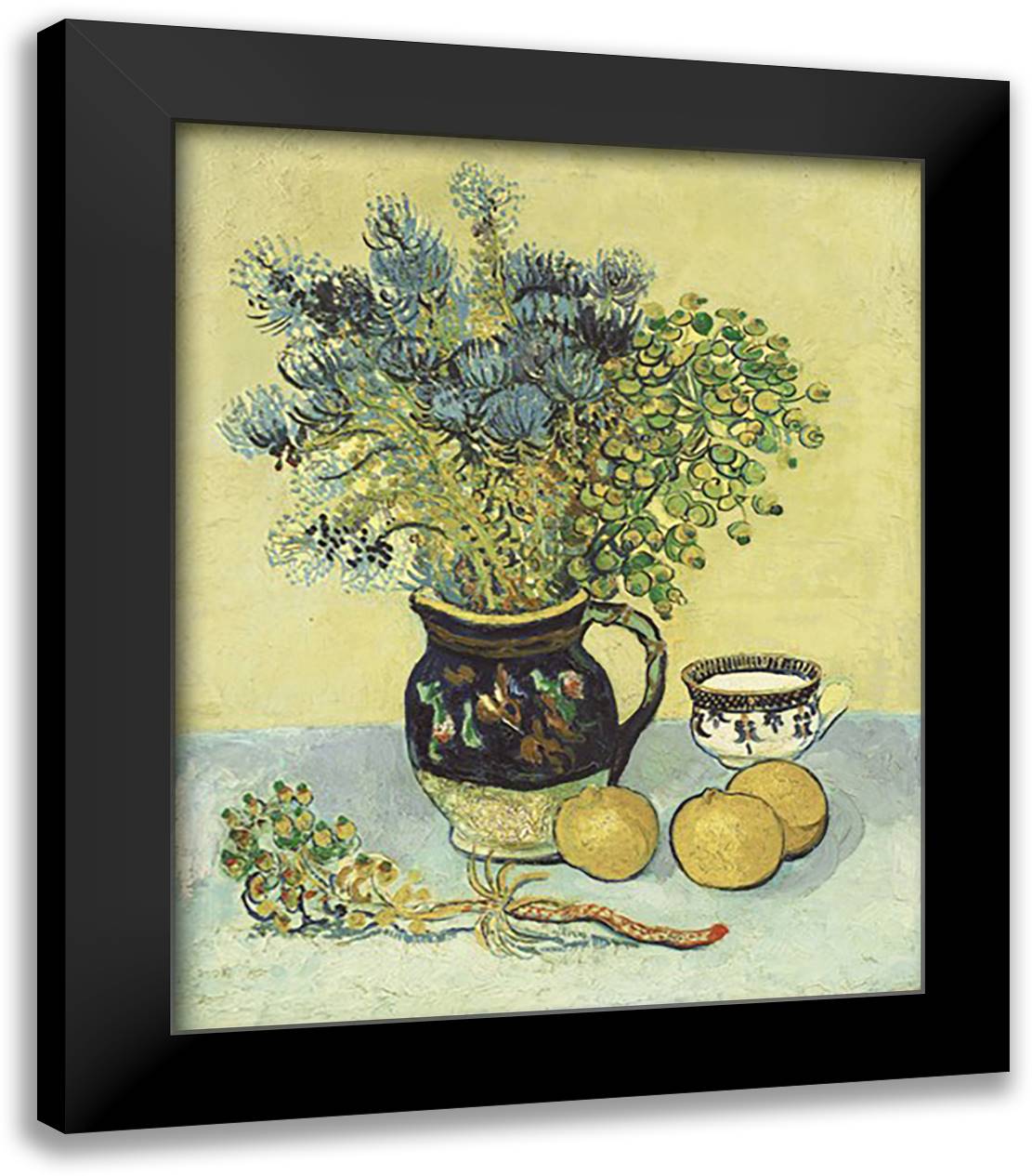 Still Life, 1888 15x18 Black Modern Wood Framed Art Print Poster by Van Gogh, Vincent