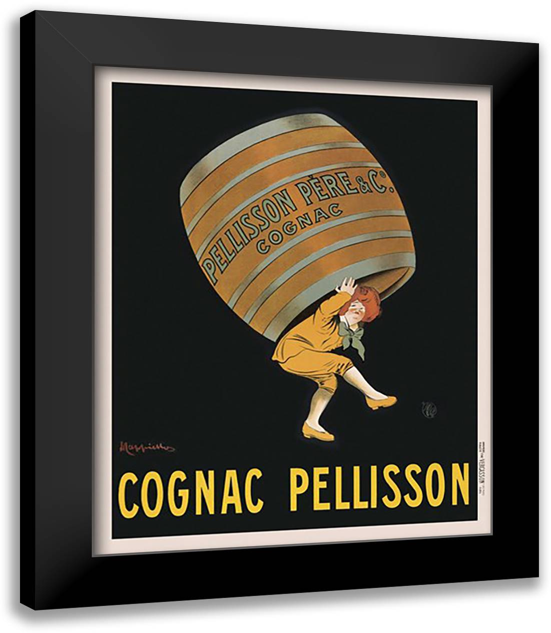 Cognac Pellisson 17x23 Black Modern Wood Framed Art Print Poster