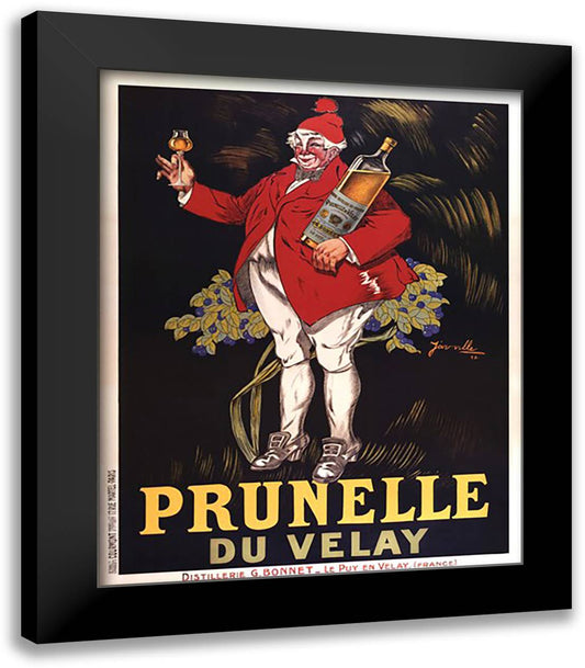 Prunelle Du Velay 26x32 Black Modern Wood Framed Art Print Poster