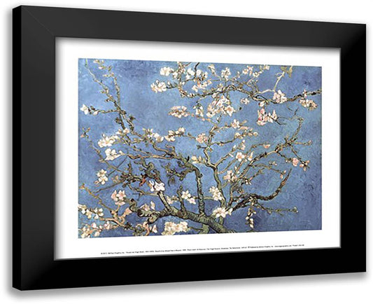 Almond Blossom, 1890 18x15 Black Modern Wood Framed Art Print Poster by Van Gogh, Vincent