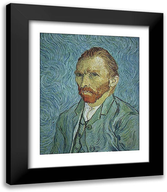 Self Portrait 15x18 Black Modern Wood Framed Art Print Poster by Van Gogh, Vincent