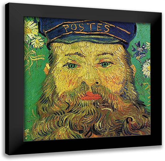 Joseph Roulin (detail) 16x16 Black Modern Wood Framed Art Print Poster by Van Gogh, Vincent