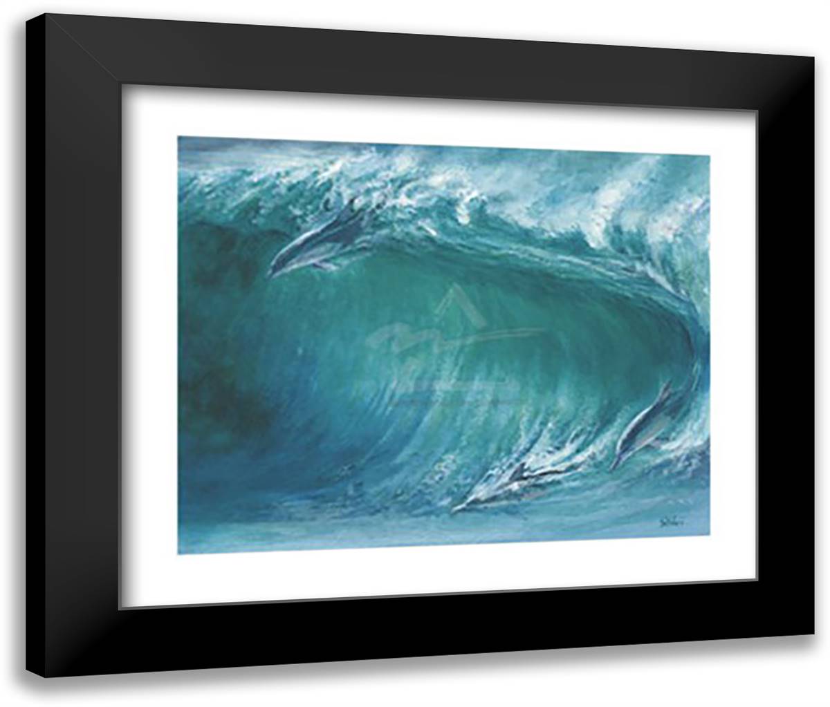 Locals Only 28x24 Black Modern Wood Framed Art Print Poster by Weiland, Gary