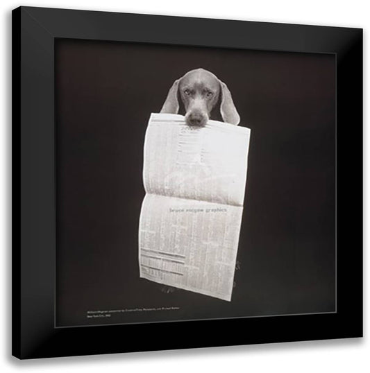 N.Y.S.E., 1995 26x27 Black Modern Wood Framed Art Print Poster by Wegman, William