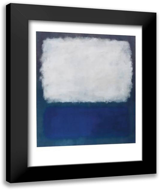 Blue and Grey, 1962 28x36 Black Modern Wood Framed Art Print Poster by Rothko, Mark