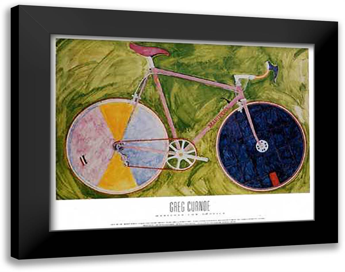Mariposa Low Profile 17x14 Black Modern Wood Framed Art Print Poster by Curnoe, Greg