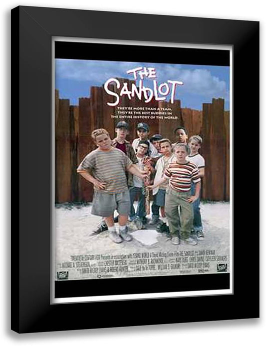 The Sandlot 15x21 Black Modern Wood Framed Art Print Poster