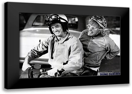 Dumb and Dumber 21x15 Black Modern Wood Framed Art Print Poster