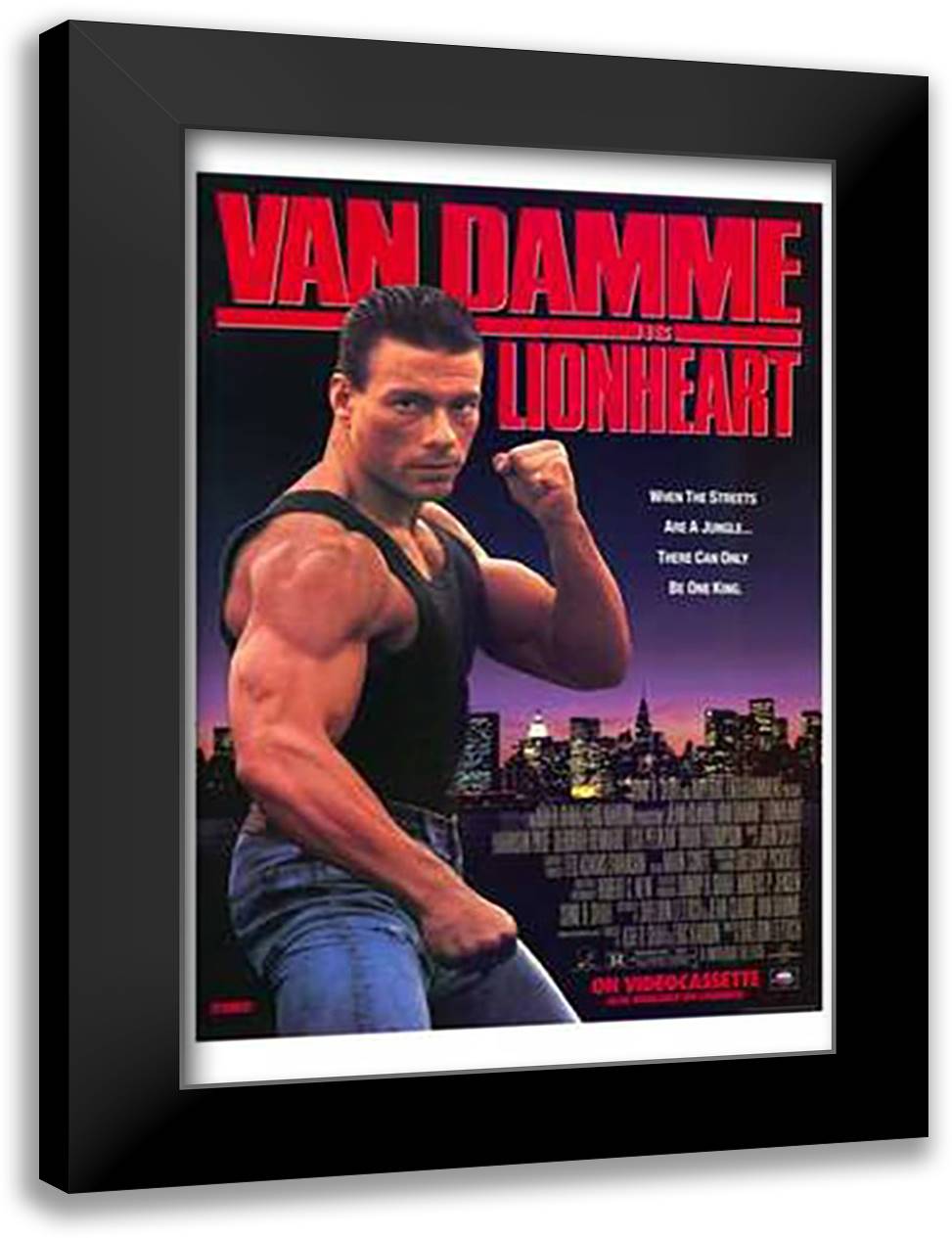 Lionheart 15x21 Black Modern Wood Framed Art Print Poster