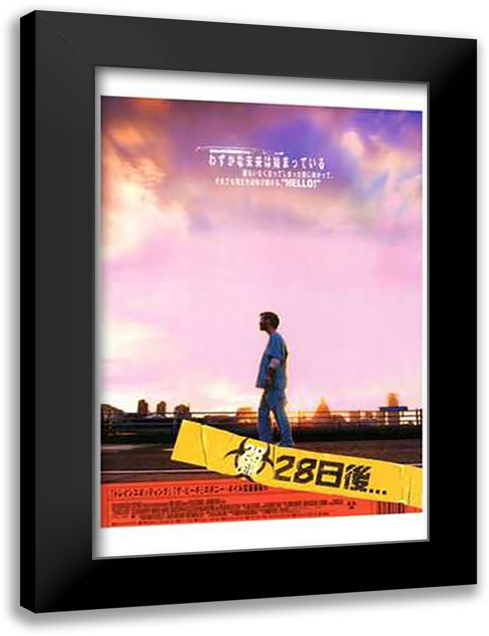 28 Days Later 15x21 Black Modern Wood Framed Art Print Poster