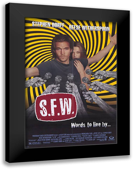 Sfw 15x21 Black Modern Wood Framed Art Print Poster