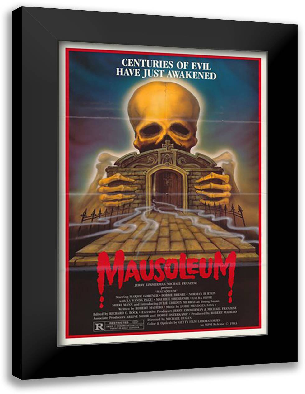 Mausoleum 15x21 Black Modern Wood Framed Art Print Poster