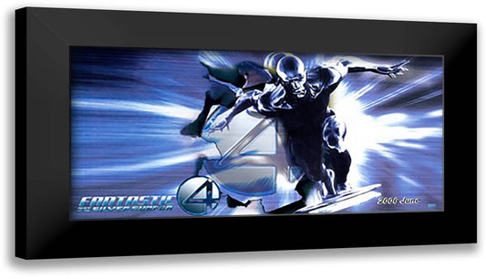 Fantastic Four: Rise of the Silver Surfer 21x15 Black Modern Wood Framed Art Print Poster