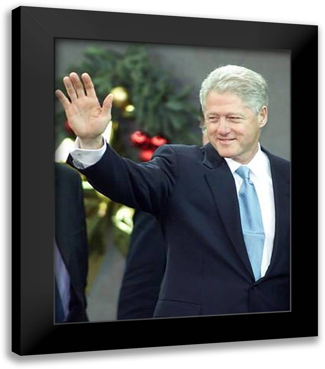 Bill Clinton 15x18 Black Modern Wood Framed Art Print Poster