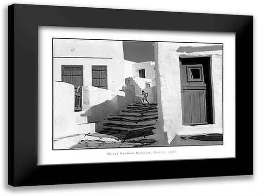 Sifnos, Greece 1961 32x24 Black Modern Wood Framed Art Print Poster by Cartier-Bresson, Henri