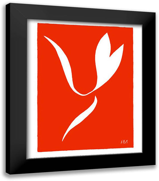 Ice Skaters 'Gliding Start' 20x24 Black Modern Wood Framed Art Print Poster by Matisse, Henri