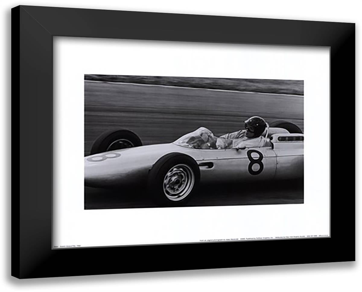 Jesse Alexander - Dutch Grand Prix, 1962 Size 18x15 Black Modern Wood Framed Art Print Poster by Alexander, Jesse