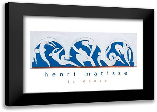 Sketch for Dance 36x16 Black Modern Wood Framed Art Print Poster by Matisse, Henri