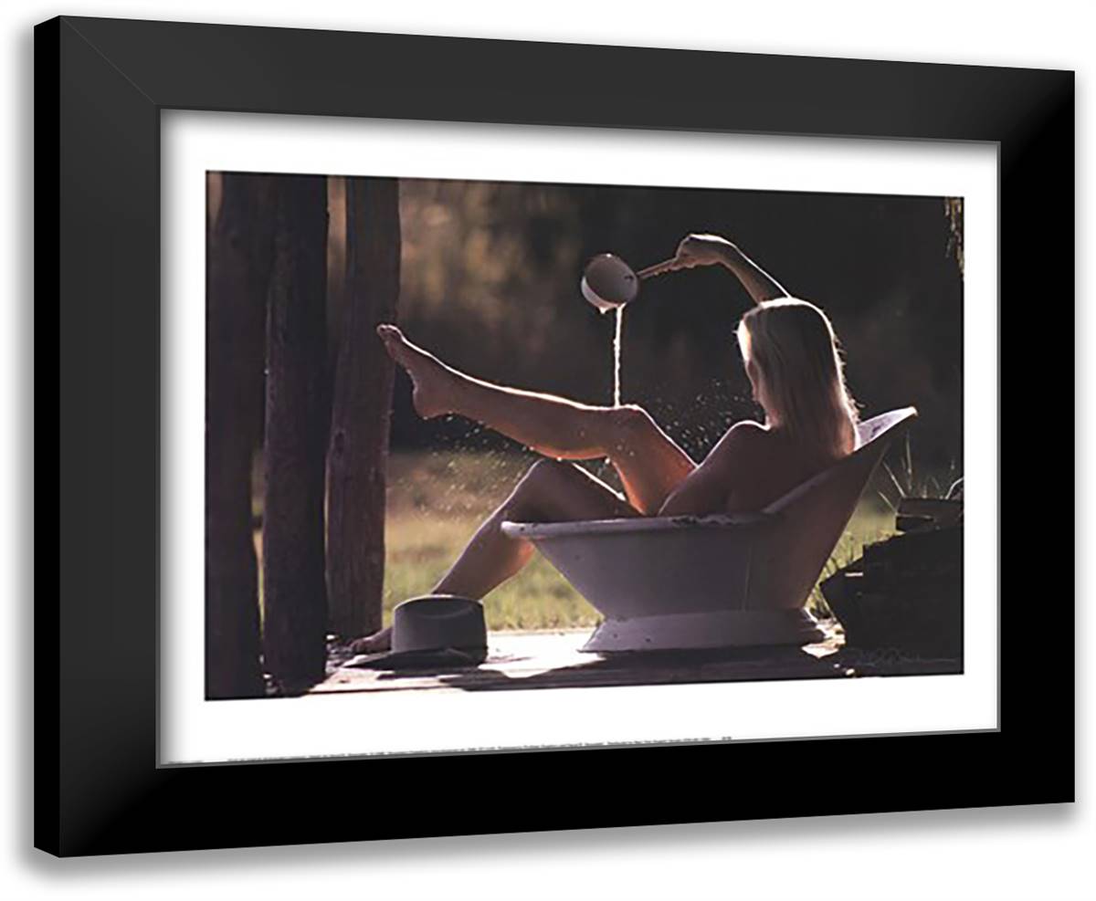 Cowboys' Dream 24x20 Black Modern Wood Framed Art Print Poster by Stoecklein, David R.