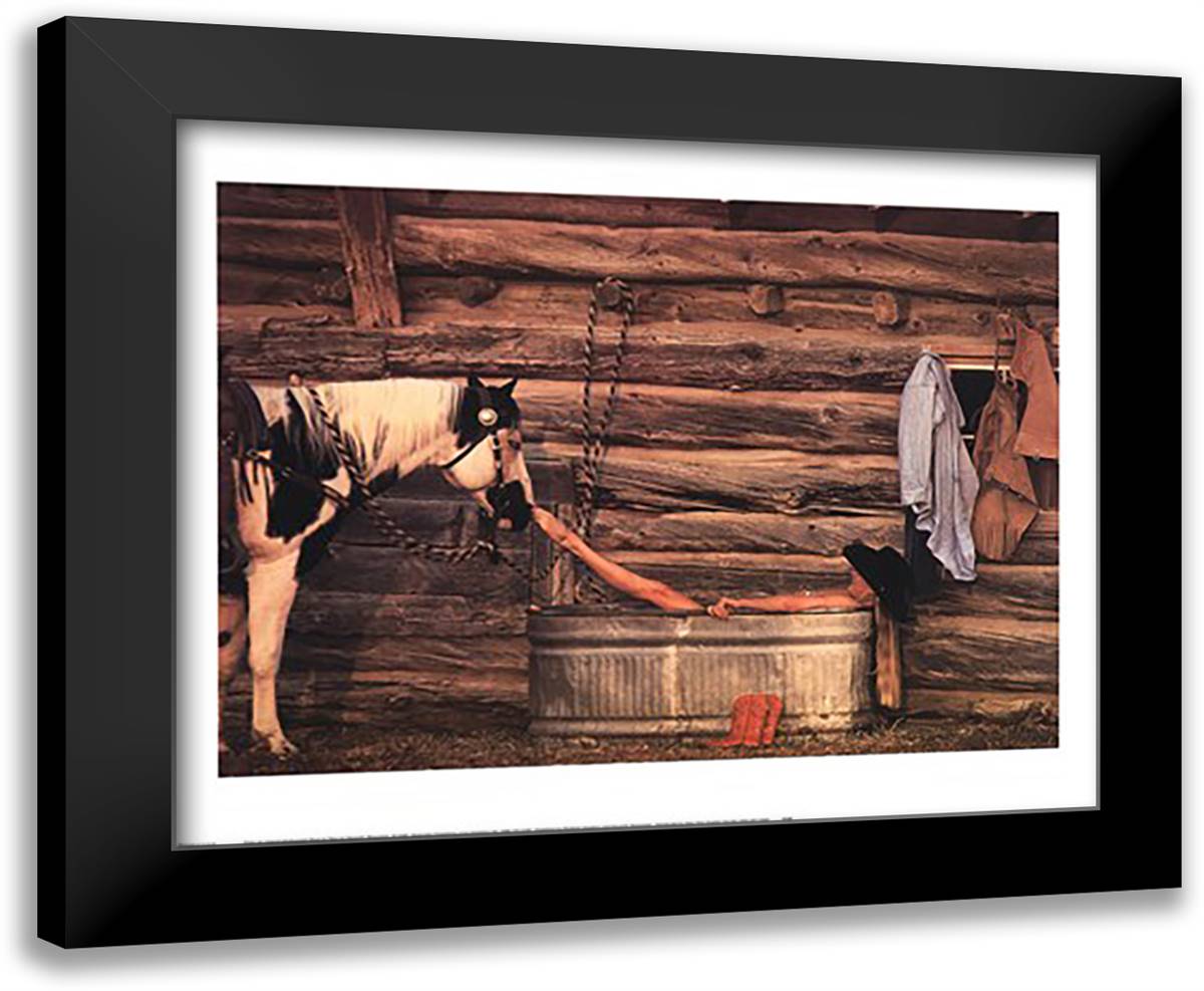 Nose to Toes 24x20 Black Modern Wood Framed Art Print Poster by Stoecklein, David R.