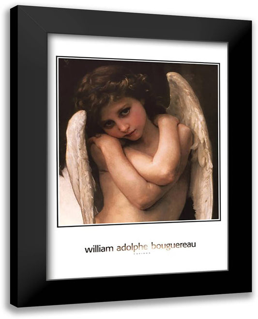Cupidon 24x32 Black Modern Wood Framed Art Print Poster by Bouguereau, William Adolphe