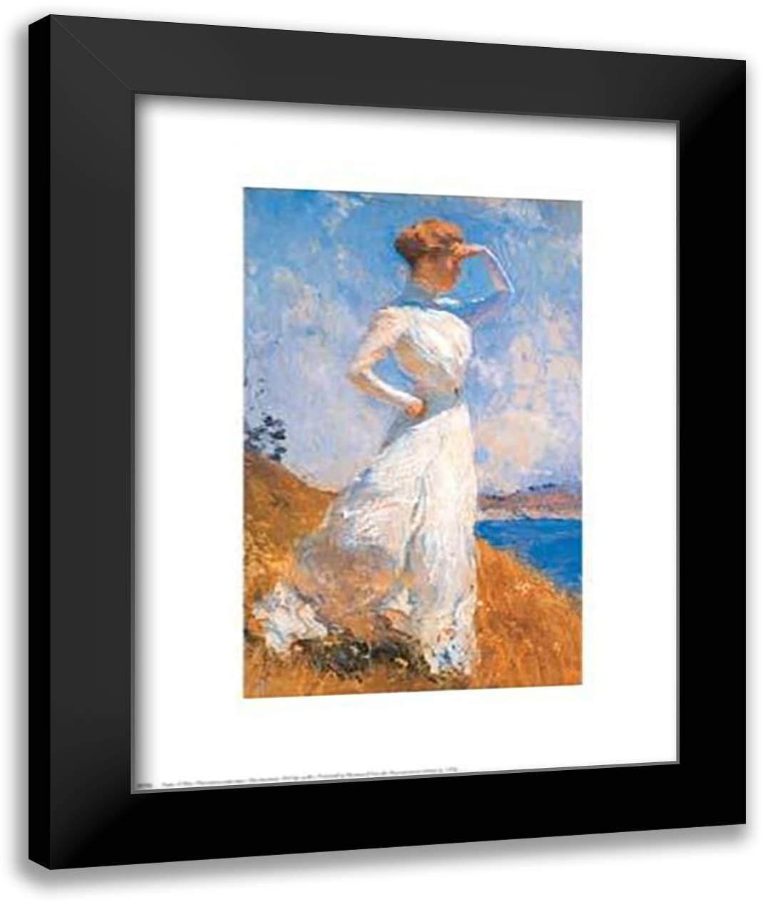 Sunlight 19x28 Black Modern Wood Framed Art Print Poster by Benson, Ambrosius