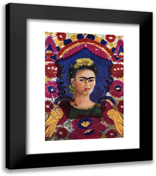 The Frame 28x34 Black Modern Wood Framed Art Print Poster by Kahlo, Frida