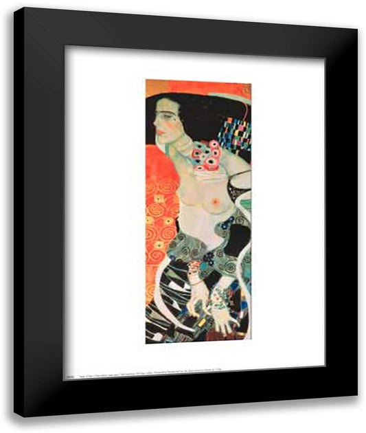 Judith II, c.1909 (detail) 28x34 Black Modern Wood Framed Art Print Poster by Klimt, Gustav