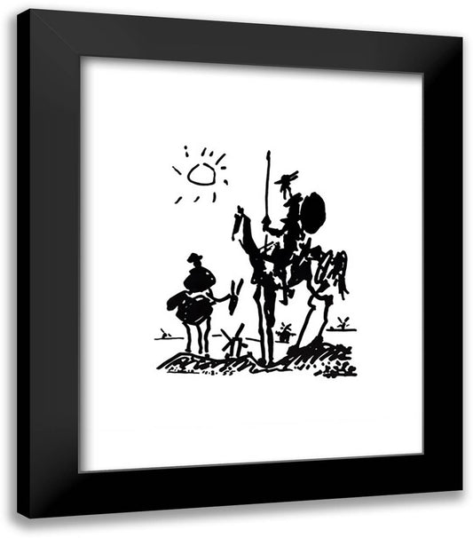 Don Quixote 28x34 Black Modern Wood Framed Art Print Poster by Picasso, Pablo