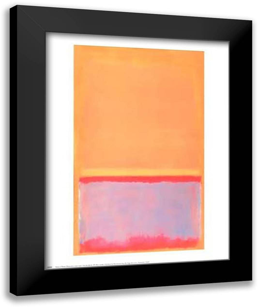 Mark Rothko - Untitled 28x34 Black Modern Wood Framed Art Print Poster by Rothko, Mark